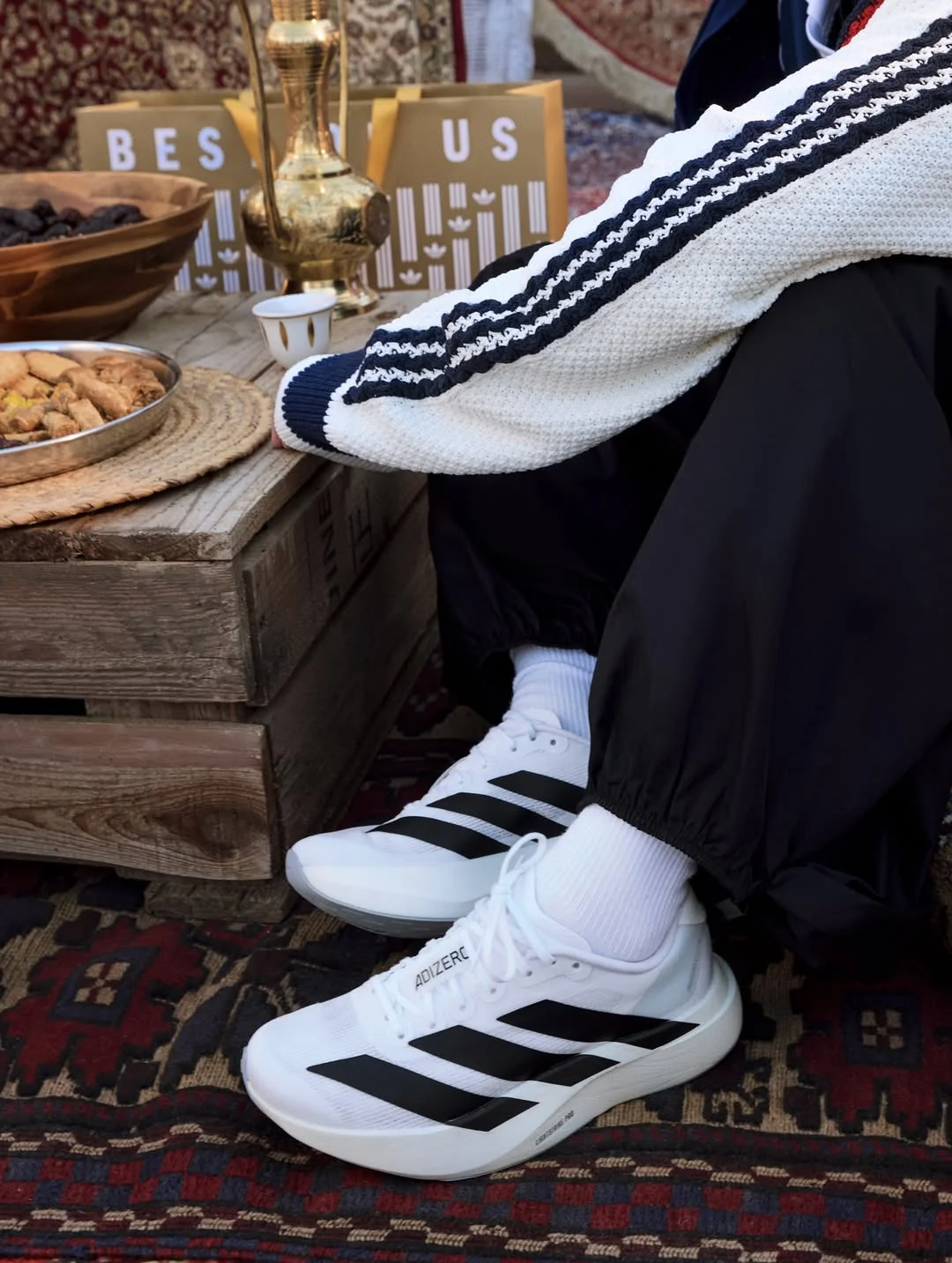 Photo by adidas Arabia on February 18, 2026. May be an image of toecap shoes, sportswear, sneakers and text.