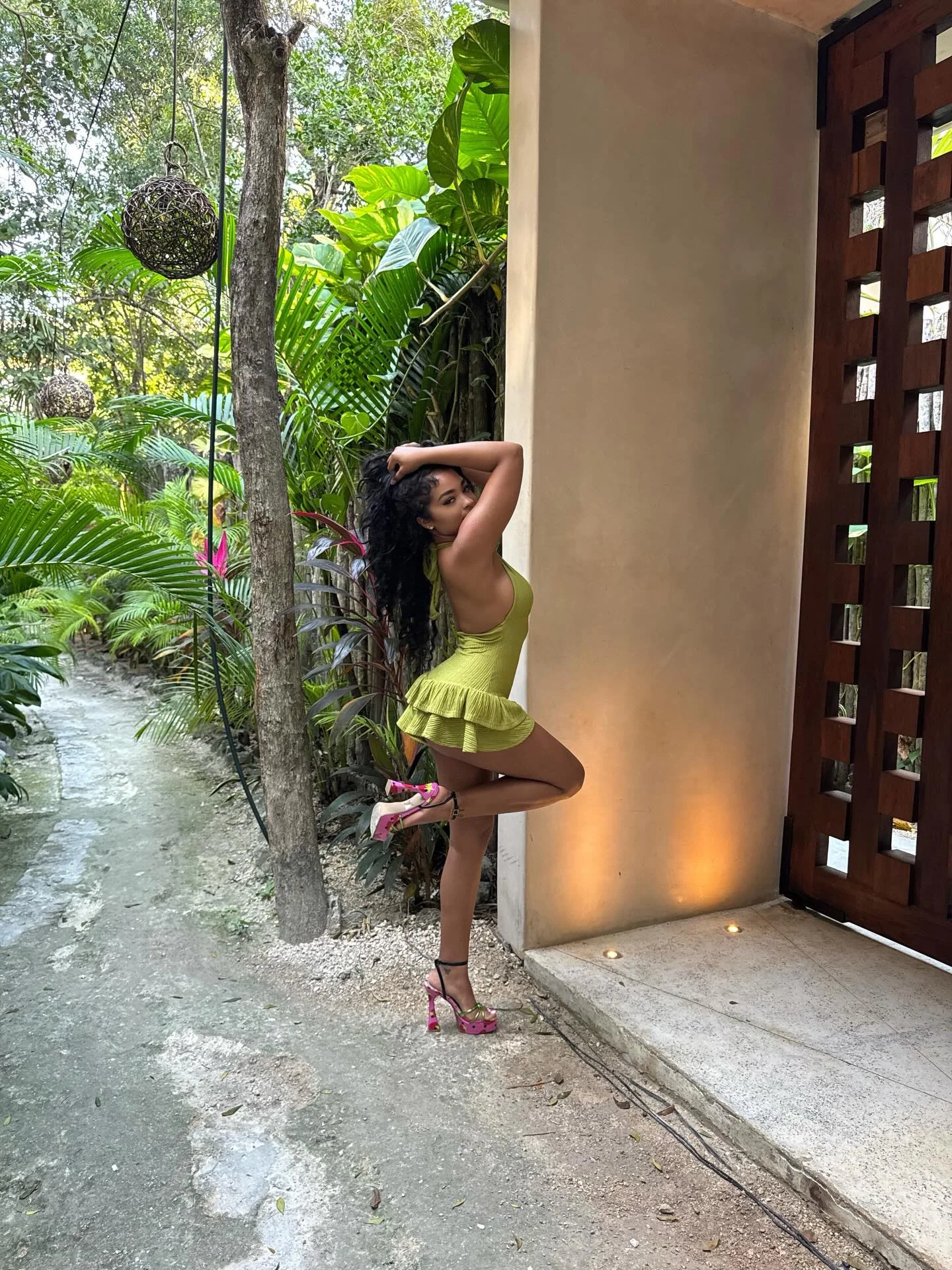 Photo by Alexandra on February 17, 2026. May be an image of yoga, sarong and text.