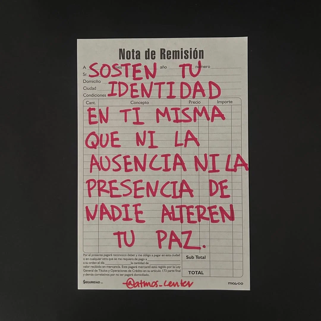 Photo shared by Almu Solis on February 23, 2026 tagging @atmos_center. May be an image of poster and text.