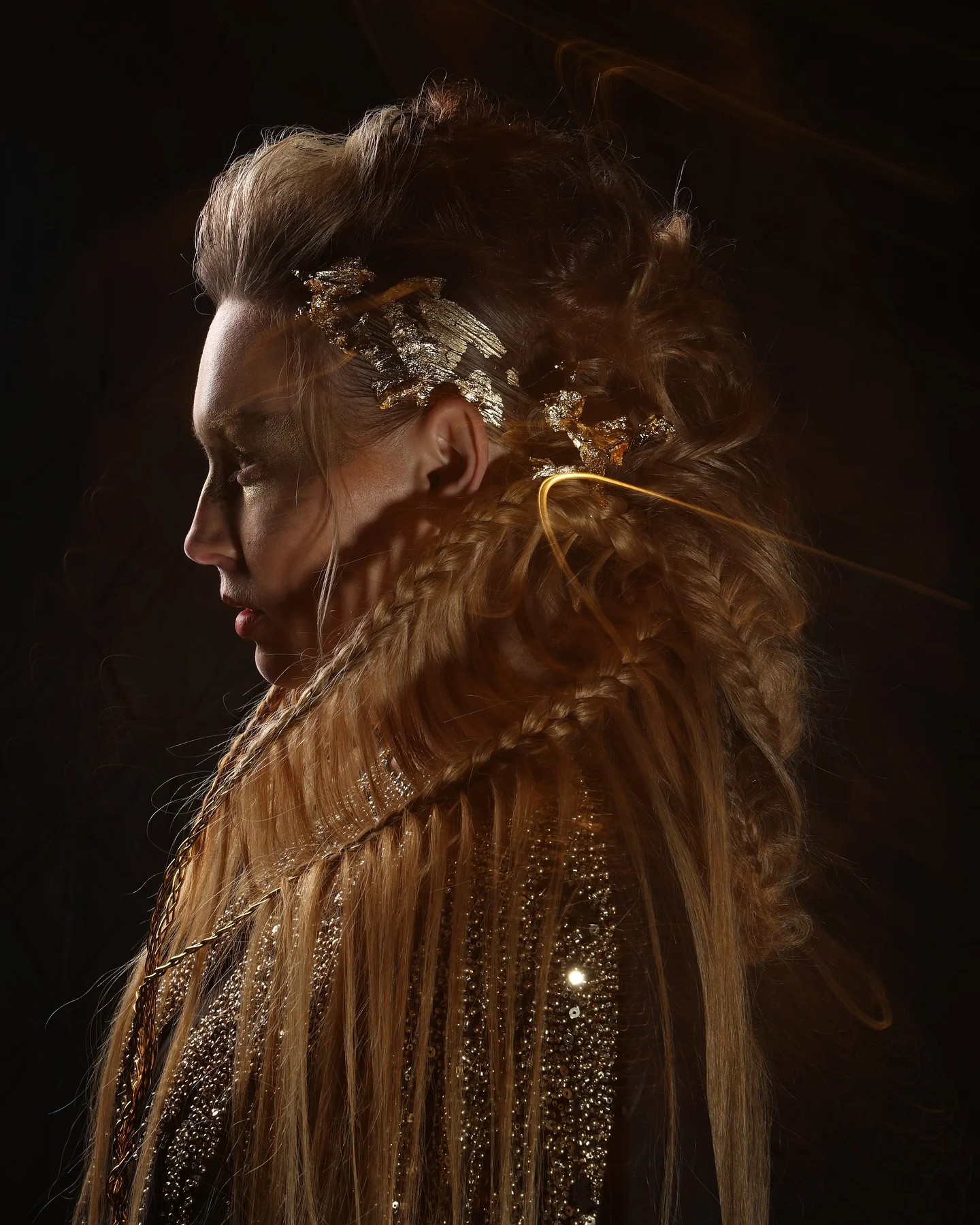 Photo shared by Amadeus Sabra on February 22, 2026 tagging @khajag.baronian. May be an image of one or more people, makeup, hair, headdress, costume and text.