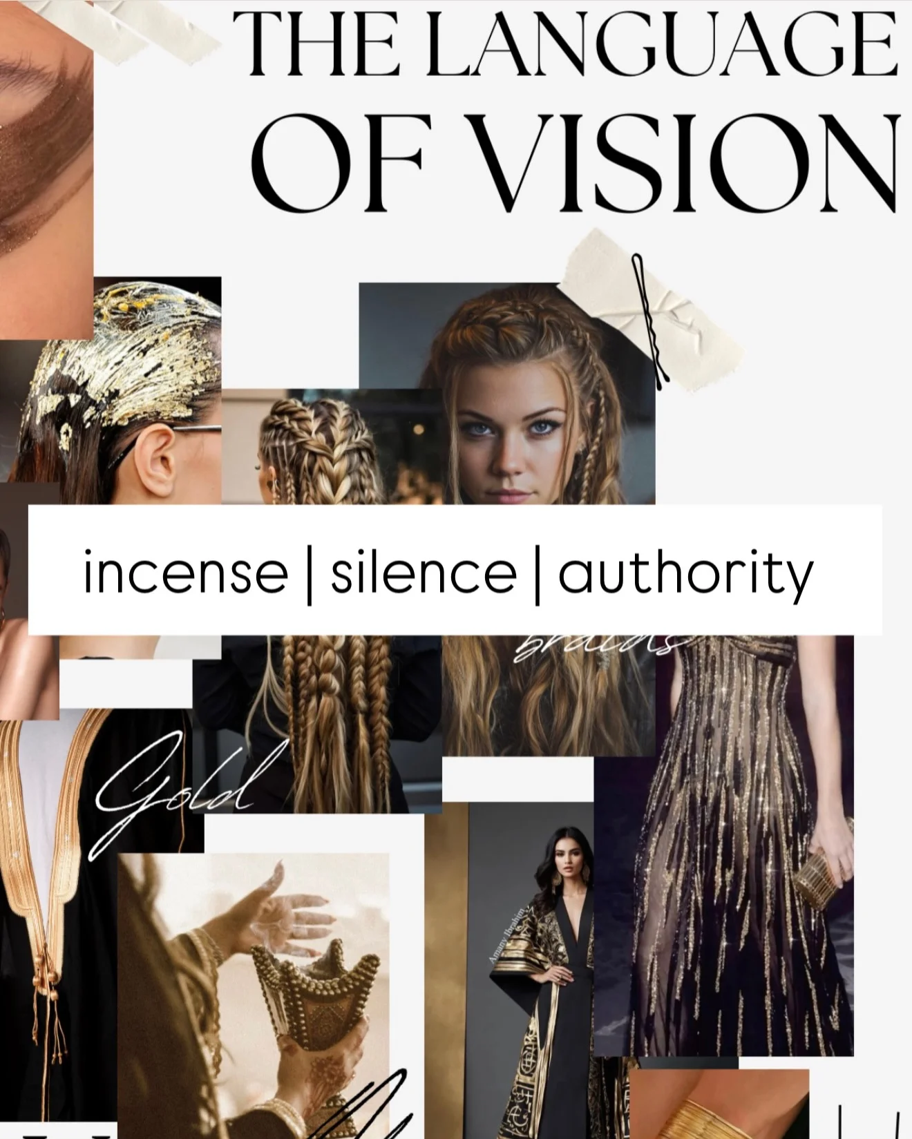 Photo by Amadeus Sabra on February 22, 2026. May be a graphic of magazine, poster, book and text that says 'THE LANGUAGE OF VISION incense silence incense|silence I authority Golel'.