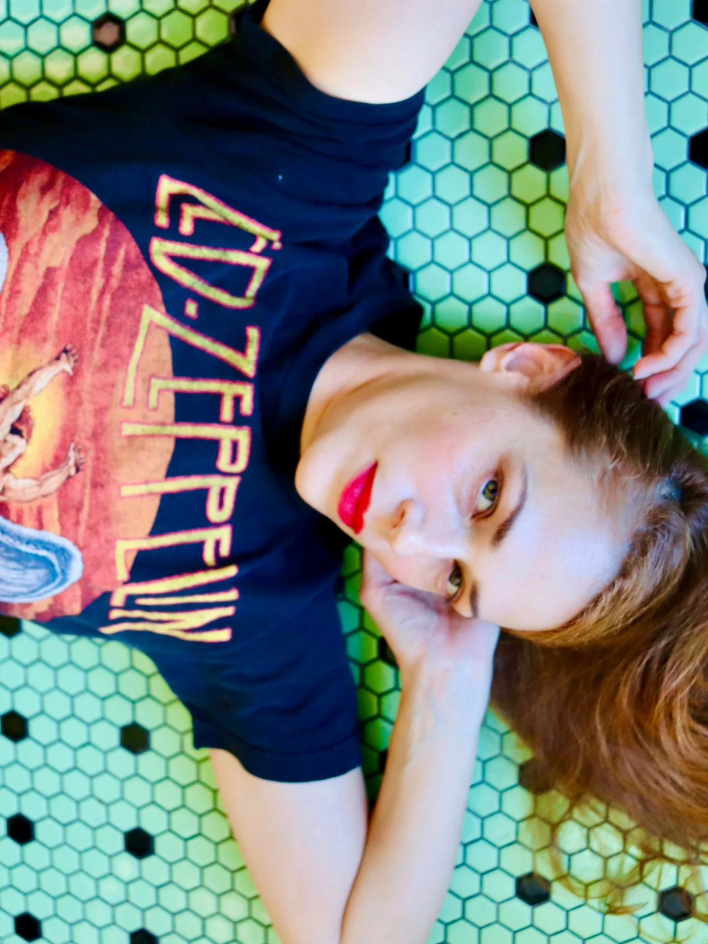 Photo by the bare magazine on March 11, 2026. May be an image of one or more people, makeup and text.