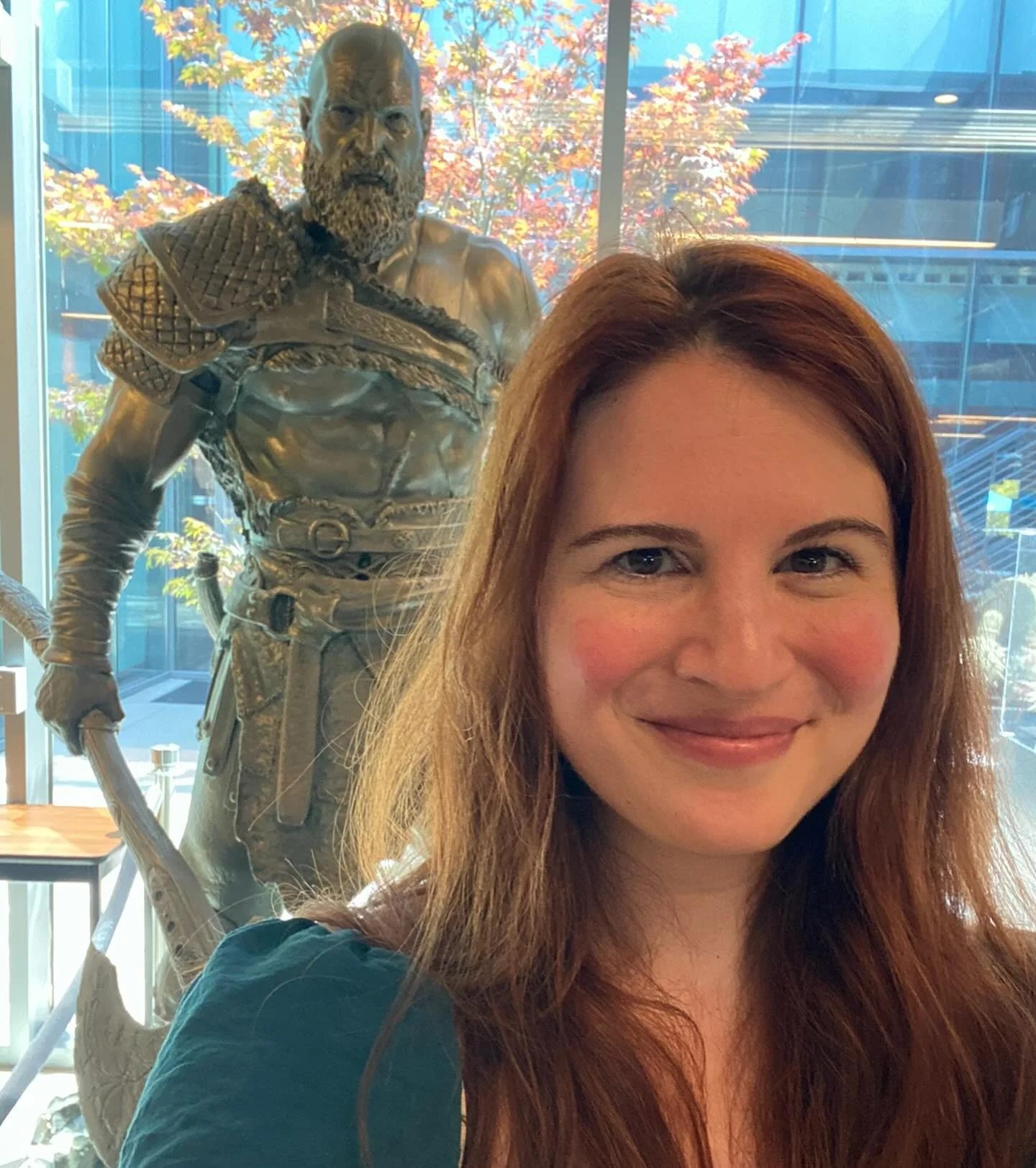 Photo by Amelia Rose Blaire Dechart on February 28, 2026. May be a selfie of costume, sword, sculpture, statue and text.