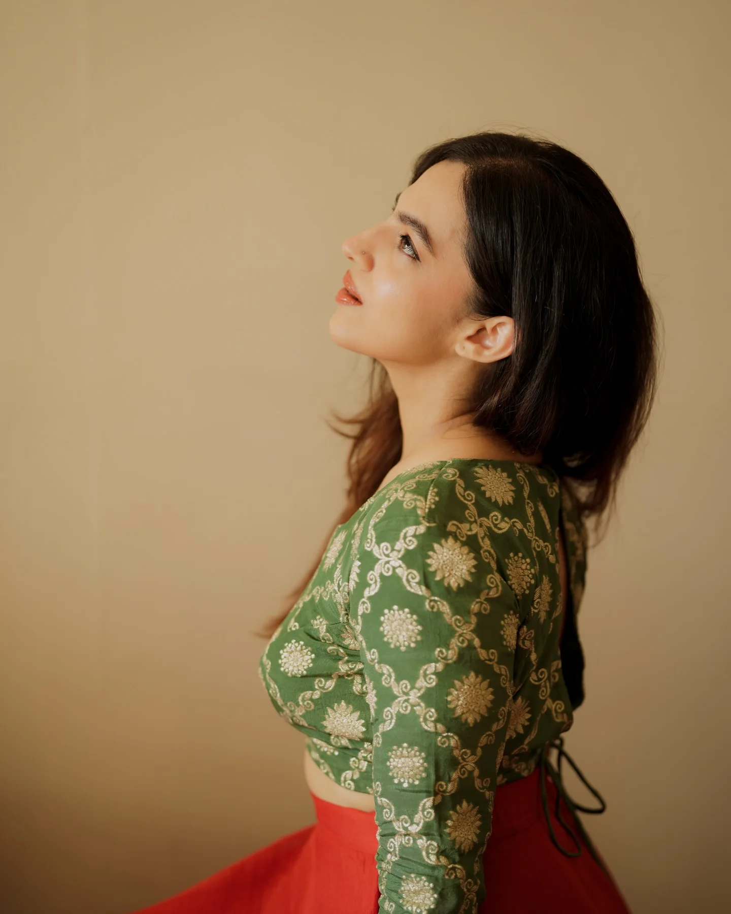 Photo by Amitha Mathew Jobin on March 12, 2026. May be an image of one or more people, makeup and text.