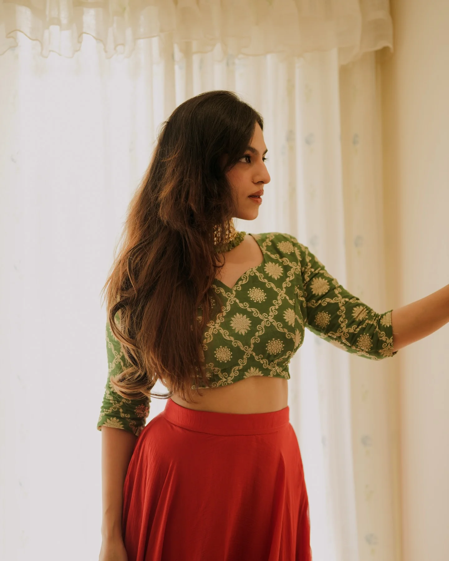 Photo by Amitha Mathew Jobin on March 12, 2026. May be an image of skirt and text.