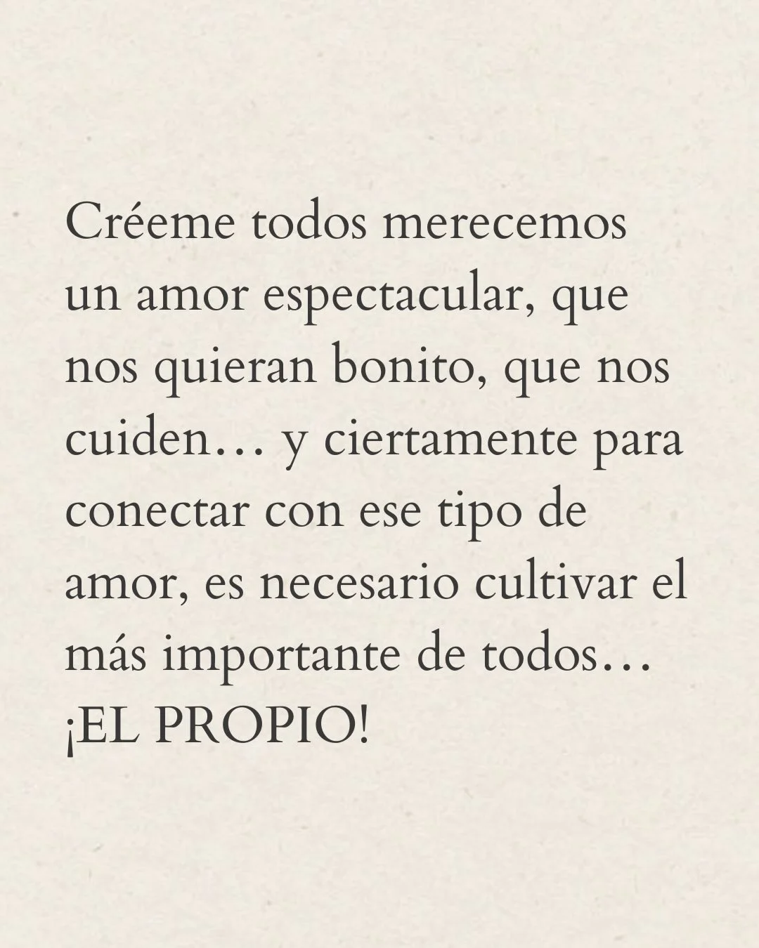 Photo by Amor Liviano on February 22, 2026. May be a meme of text that says 'Créeme todos merecemos un amor espectacular, que nos quieran bonito, que nos cuiden... y ciertamente para tipo de es necesario cultivar el más importante de todos... ¡EL PROPIO! conectar con amor.'.