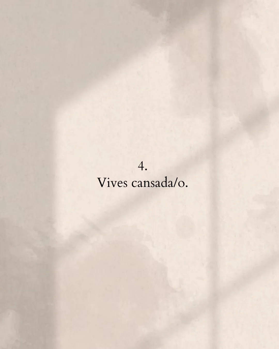 Photo by Amor Liviano on March 22, 2026. May be an illustration of poster and text that says '4. Vives Vivescansada/o. cansada/o.'.