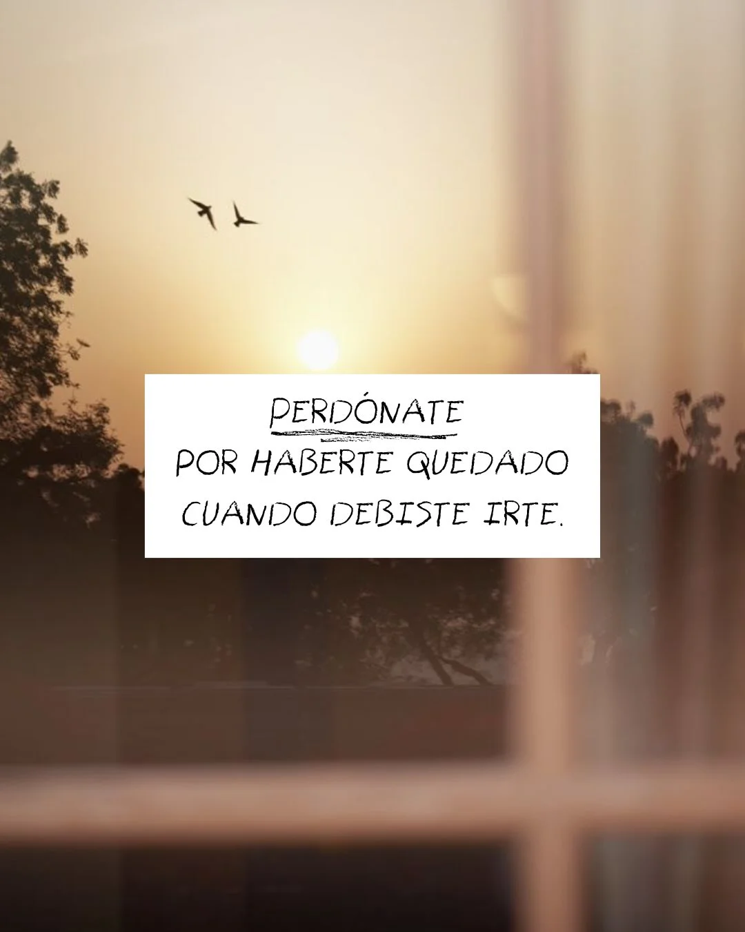 Photo by ILUSTRACIONES - DIBUJOS on March 12, 2026. May be an image of horizon, twilight and text that says '٦* PERDÓNATE PORHABERTEQUEDADO POR HABERTE QUEDADO CUANDO DEBISTE CUANDODEBISTEIRTE. IRTE.'.