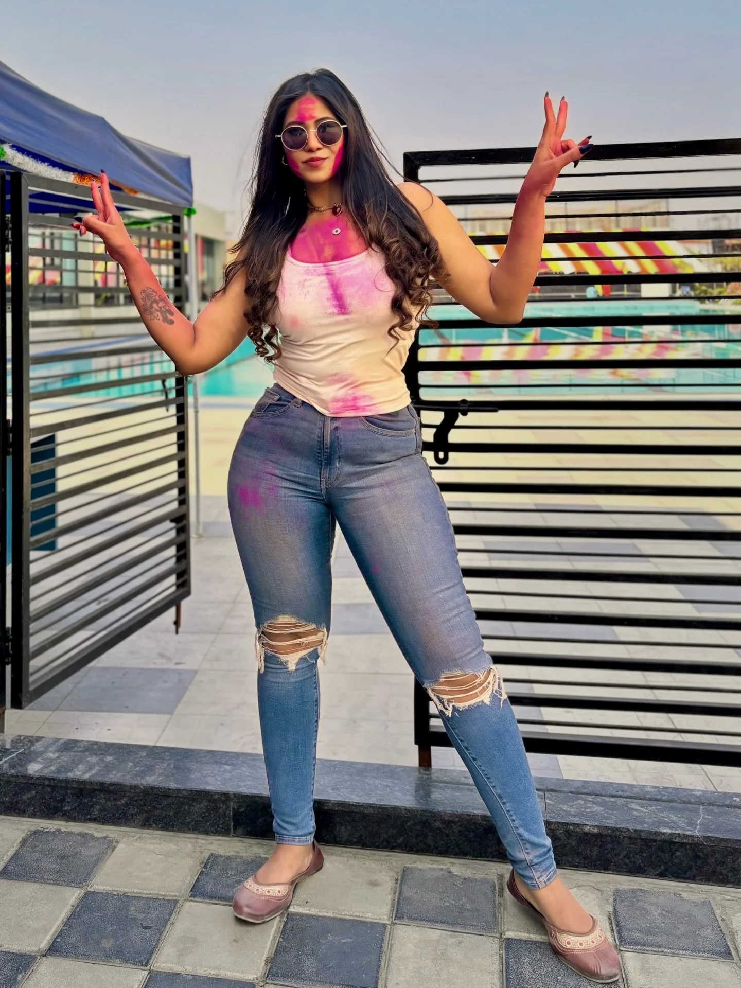 Photo shared by Amrita Singh on March 03, 2026 tagging @silverfitnessclub_tathawade, @silversportsclub_wakad, and @silversportsclub_hinjawadi. May be an image of one or more people, hair, people smiling, top, outdoors and text.