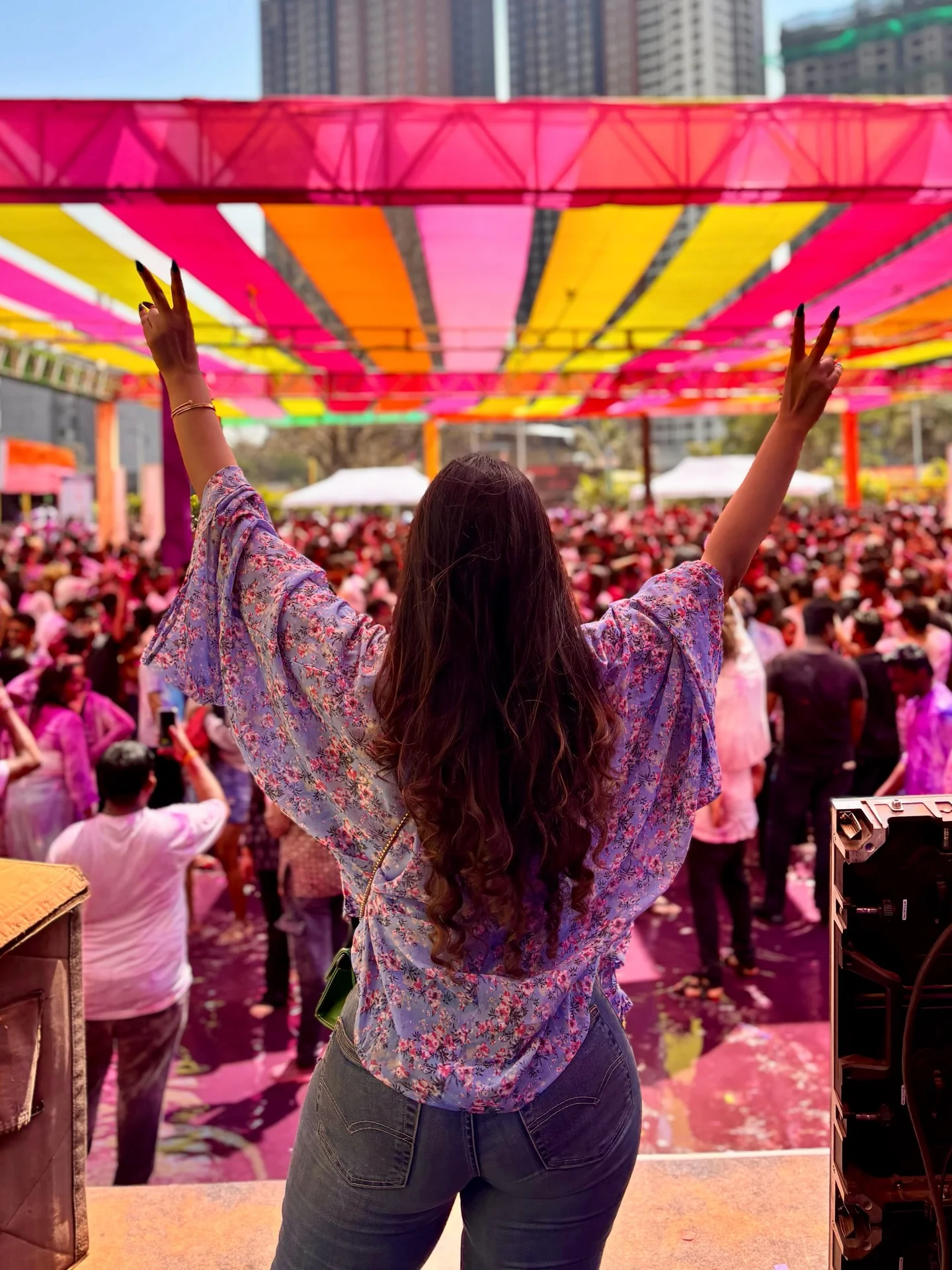 Photo shared by Amrita Singh on March 03, 2026 tagging @thesunshine_media, and @hoteltiptopinternational. May be an image of one or more people, people dancing, people standing, crowd and text.