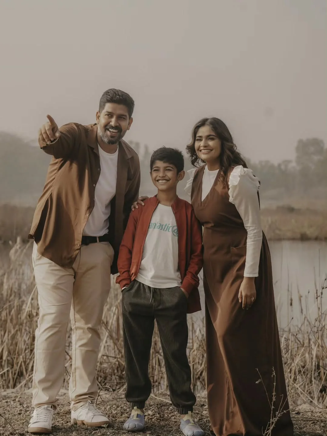 Photo by Abishek Chandamarakshan on February 20, 2026. May be an image of child, smiling, standing, park, picnic and text.